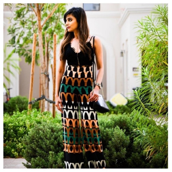 ZARA HIGH WAIST PRINT LOOSE-FIT PANTS - Picture 3 of 11